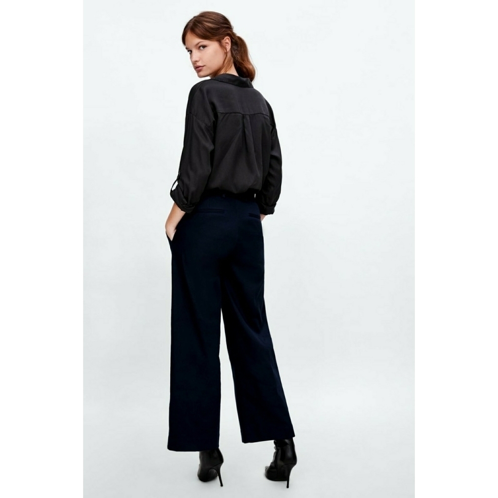 ZARA // tencel lyocell flowy snap button shirt - Picture 14 of 15
